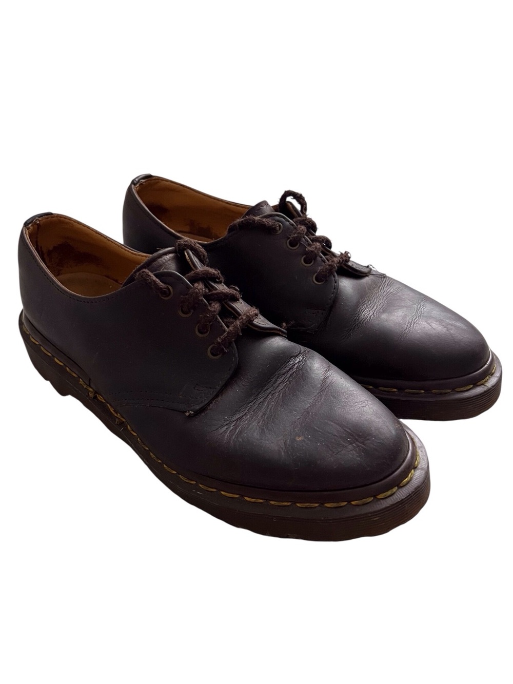 Dr Martens 1461 Leather Oxford Shoes Brown Low Rise Y2K UK 5 / Women 7 Mens